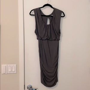 FREE PEOPLE ruched midi dress